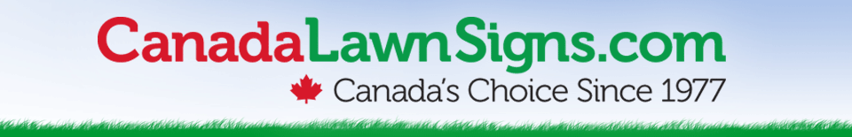 CanadaLawnSigns.com Header