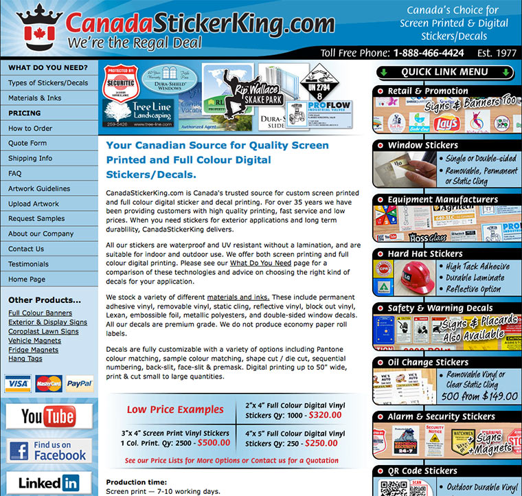 CanadaStickerKing.com